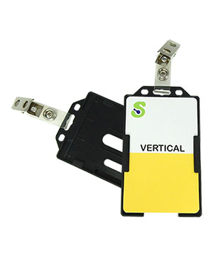  Double sided card holder with a ID strap clip-DBH006J 