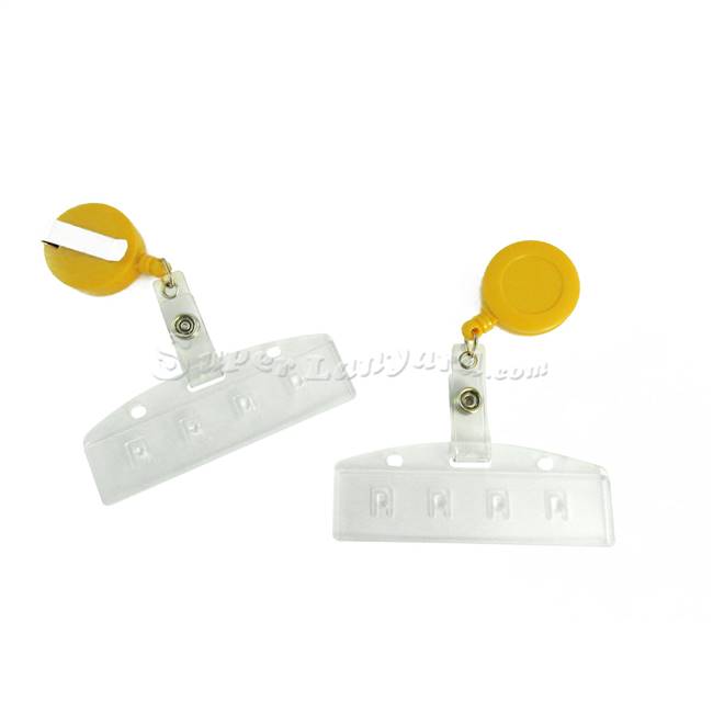  Frost half-card holder with a dandelion retractable ID reel-DBH014R-DDL 