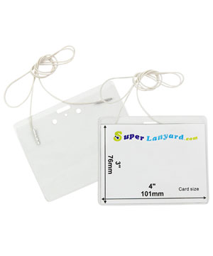  Name badge holder with a elastic cord-HHB012L 