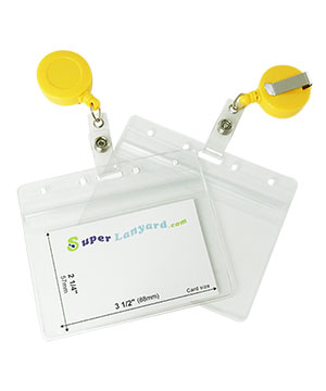  Resealable badge holder with a dandelion ID reel-HHB017E-DDL 