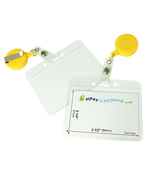  Name badge holder with a dandelion retractable ID reel-HHB103R-DDL 