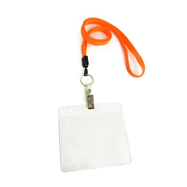  Neon Orange Key Lanyard 