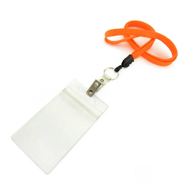  Neon Orange Key Lanyard 
