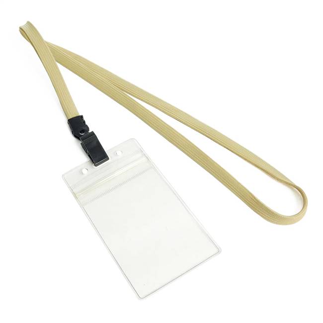  Light Gold Id Lanyard 