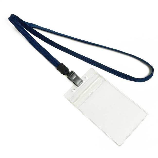  Navy Blue Id Lanyard 