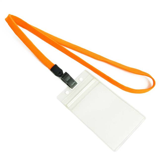  Orange Id Lanyard 
