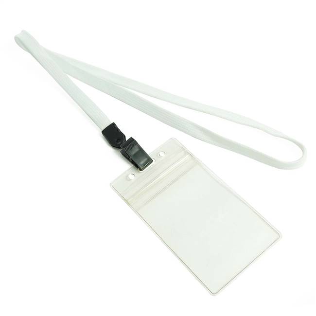  White Id Lanyard 