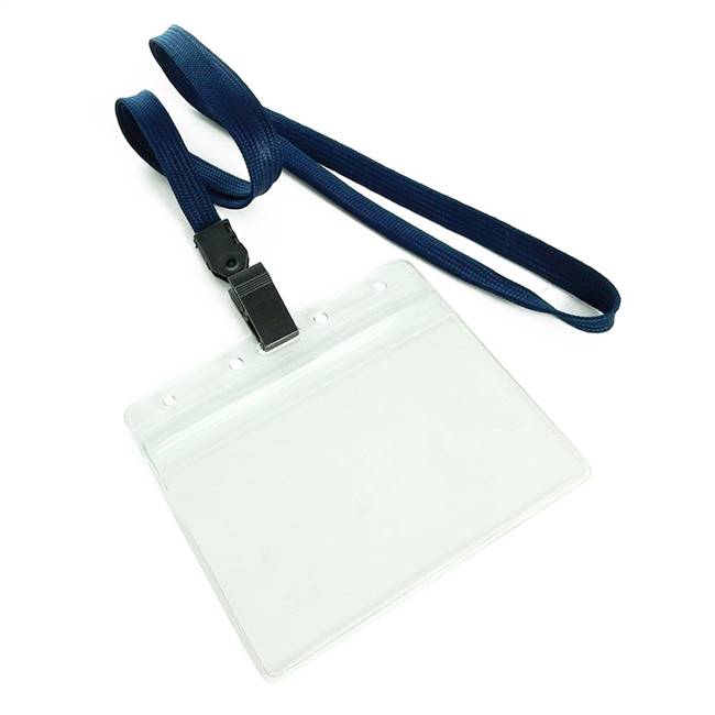  Navy Blue Id Lanyard 