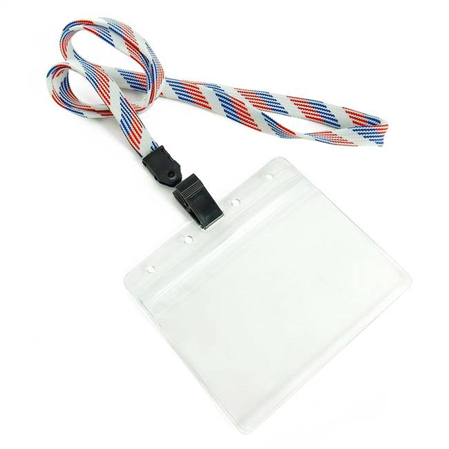  Patriotic Pattern Id Lanyard 