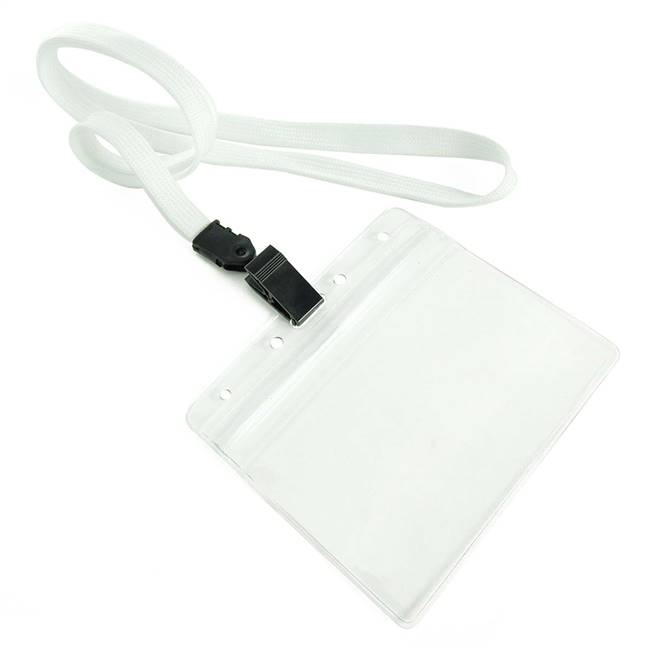  White Id Lanyard