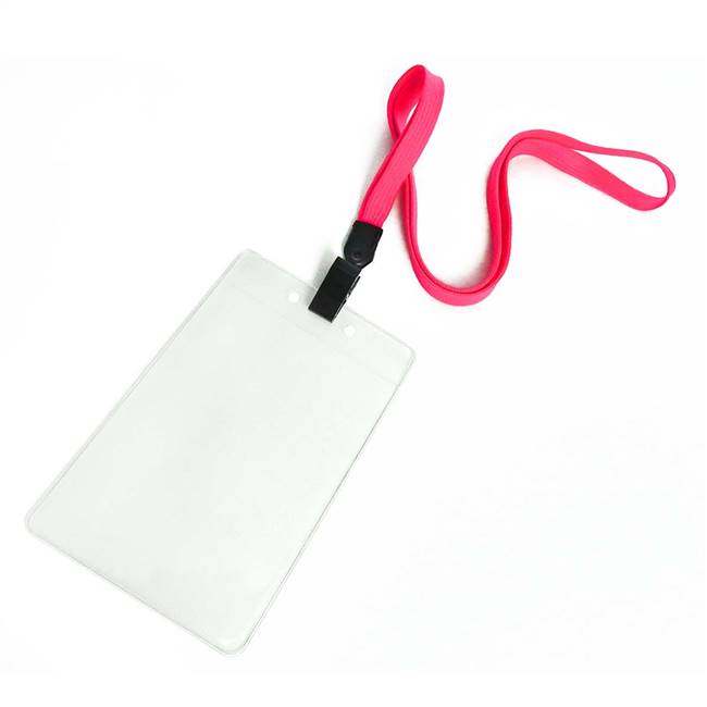  Hot Pink Id Lanyard 
