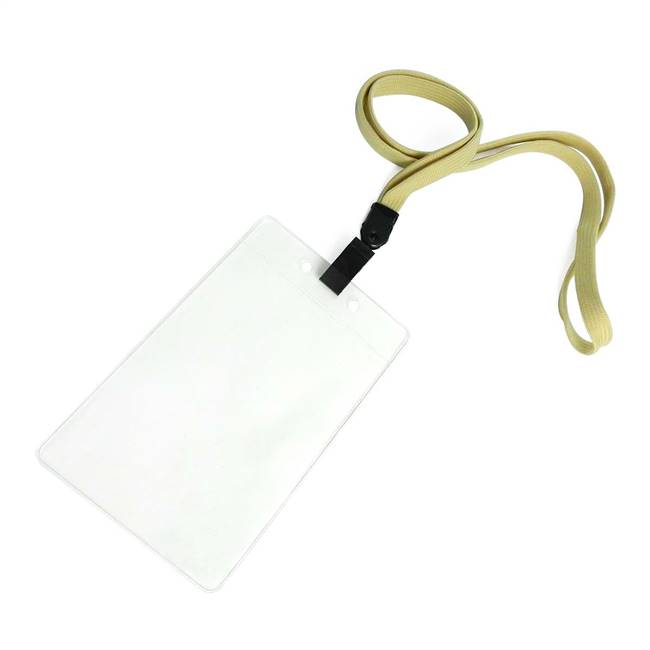  Light Gold Id Lanyard 