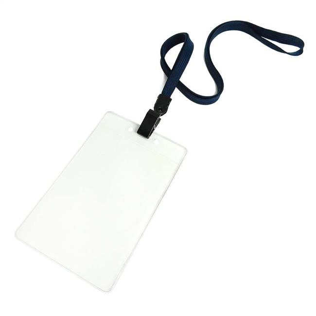  Navy Blue Id Lanyard 