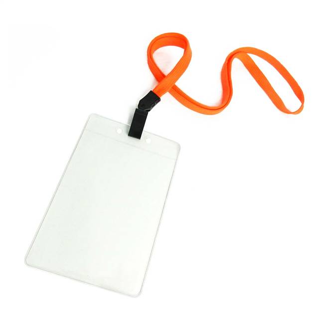  Neon Orange Id Lanyard 