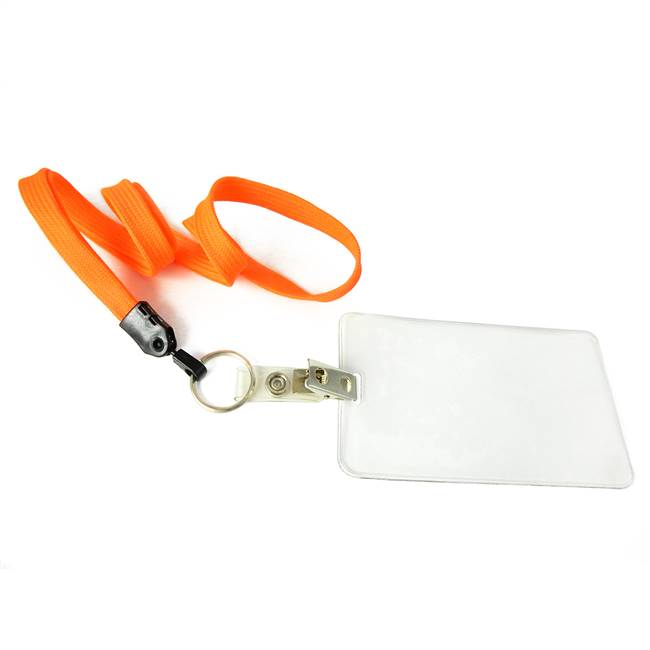  Neon Orange Key Lanyard 