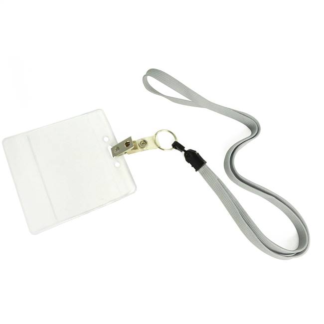  Gray Key Ring Lanyard 