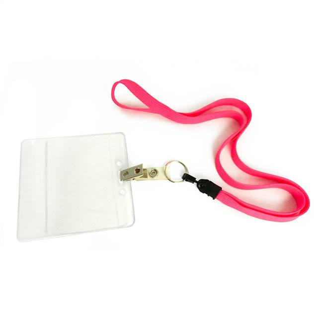  Hot Pink Key Ring Lanyard 