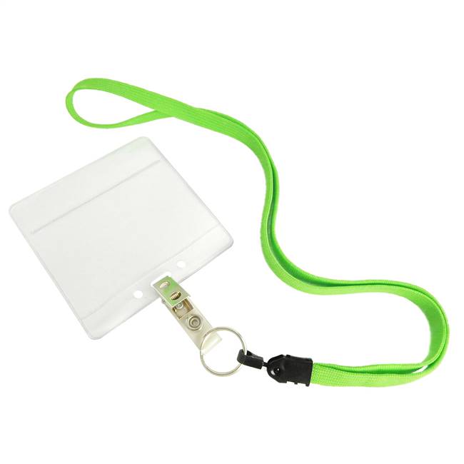  Lime Green Key Ring Lanyard 