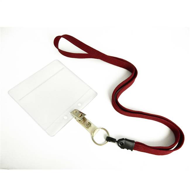  Maroon Key Ring Lanyard 