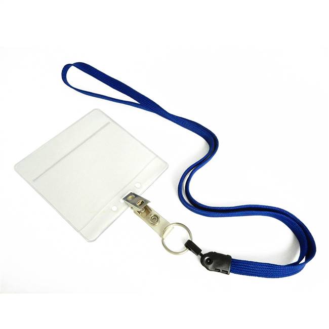  Royal Blue Key Ring Lanyard 