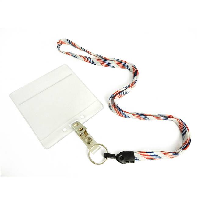  Patriotic Pattern Key Ring Lanyard 