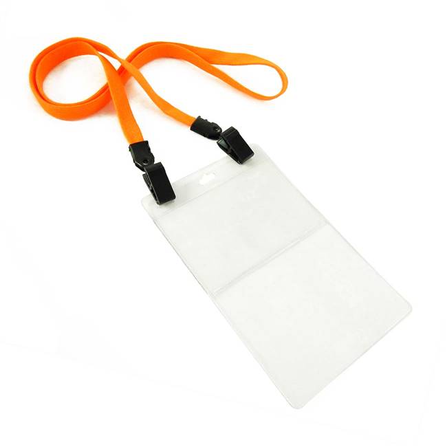  Orange Double Clip Lanyard 
