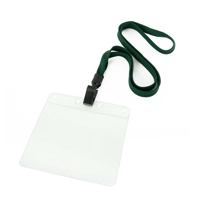  Hunter Green Clip Lanyard 