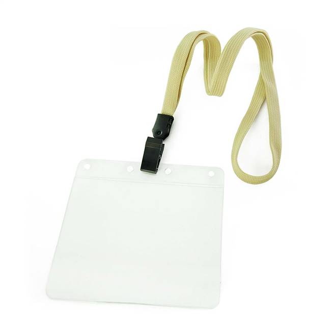  Light Gold Clip Lanyard 