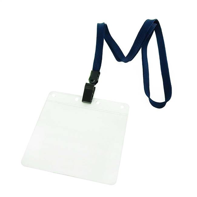  Navy Blue Clip Lanyard 