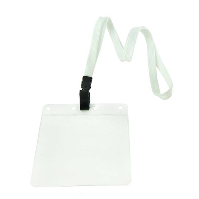  White Clip Lanyard 