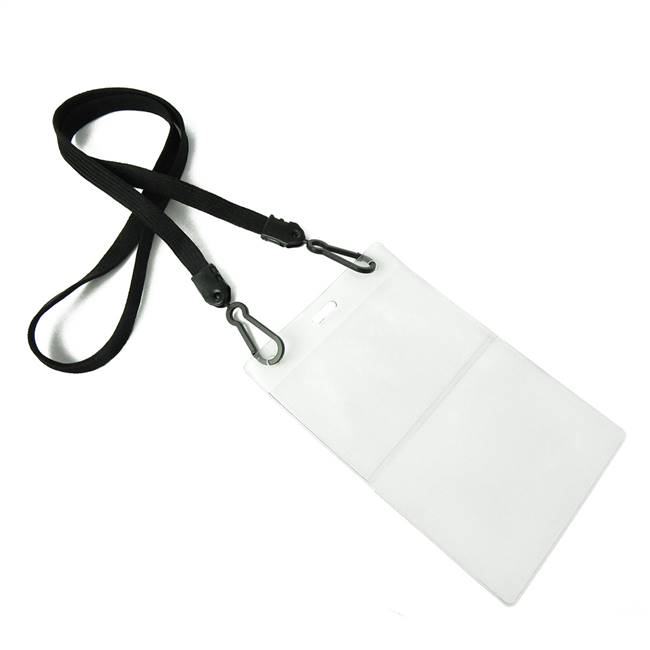  Black Double Hook Lanyard 