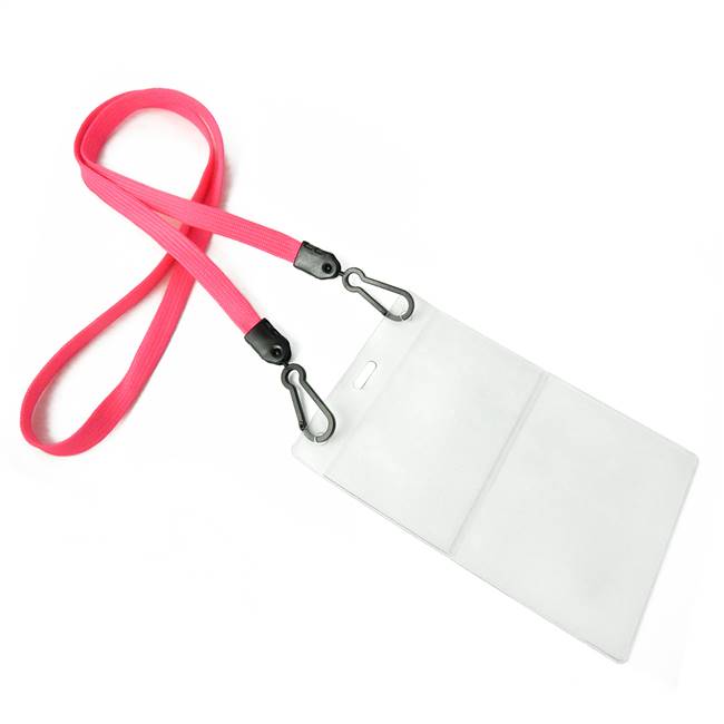  Hot Pink Double Hook Lanyard 