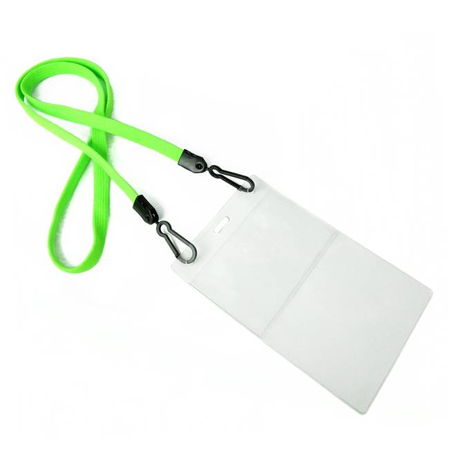  Lime Green Double Hook Lanyard 