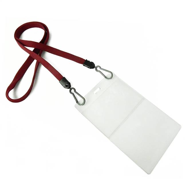  Maroon Double Hook Lanyard 