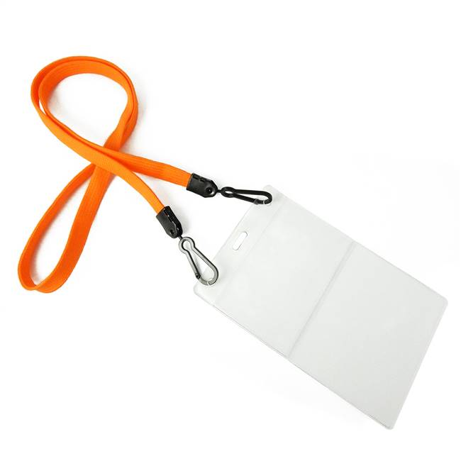  Orange Double Hook Lanyard 