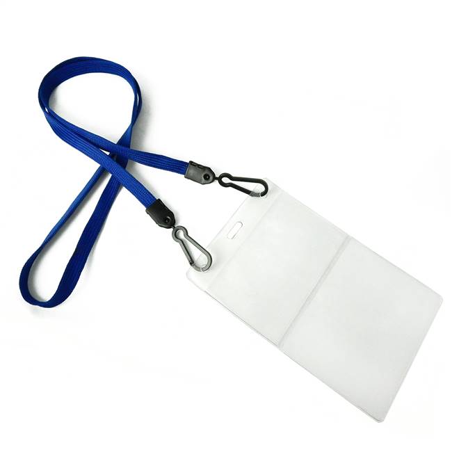  Royal Blue Double Hook Lanyard 