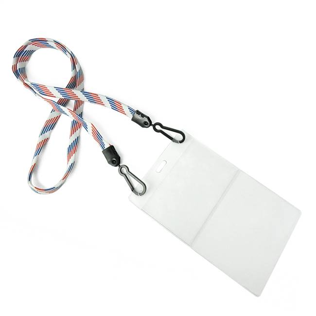  Patriotic Pattern Double Hook Lanyard 
