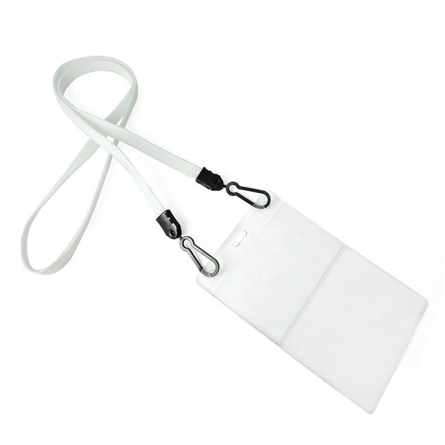 White Double Hook Lanyard 