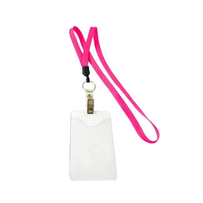  Hot Pink Key Ring Lanyard 