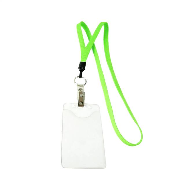  Lime Green Key Ring Lanyard 