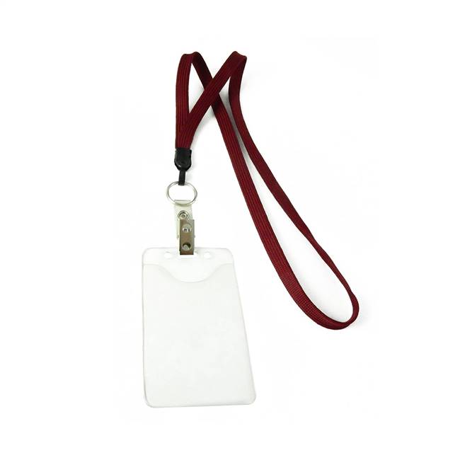  Maroon Key Ring Lanyard 