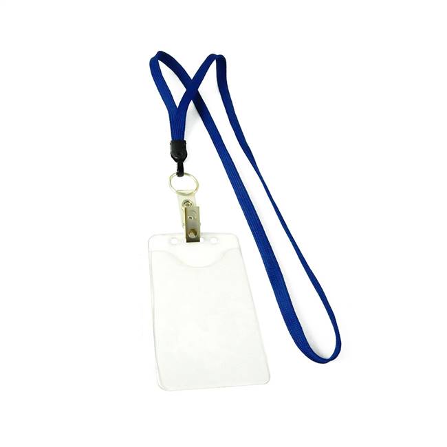  Royal Blue Key Ring Lanyard 