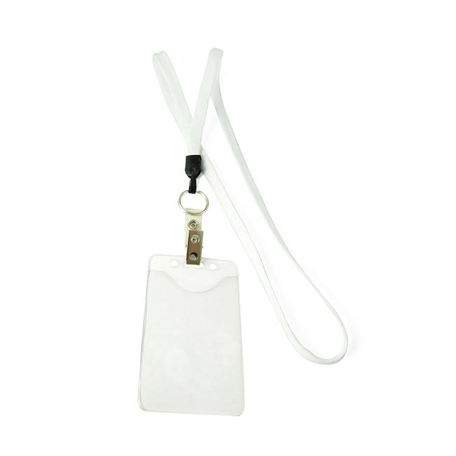  White Key Ring Lanyard 