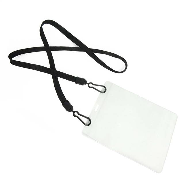  Black Double Hook Lanyard 