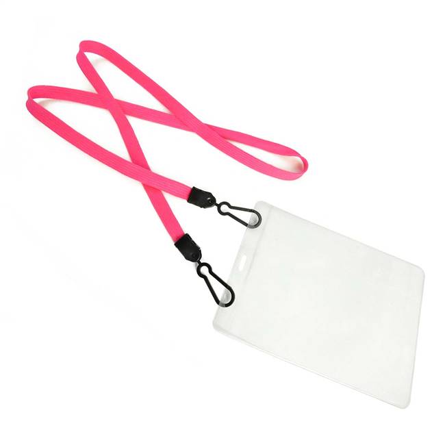  Hot Pink Double Hook Lanyard 