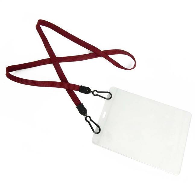  Maroon Double Hook Lanyard 