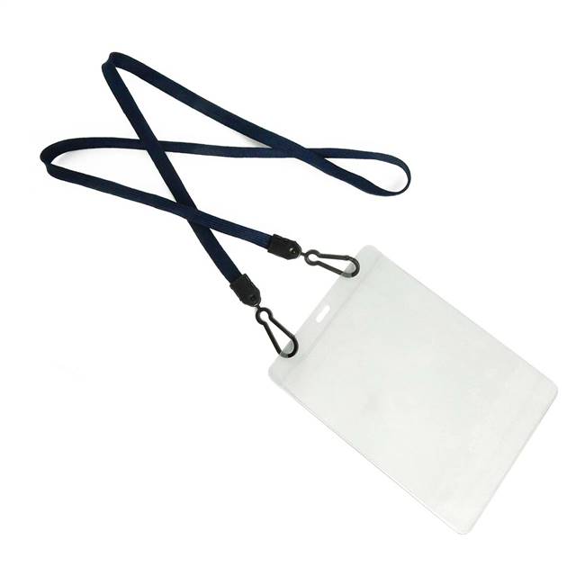  Navy Blue Double Hook Lanyard 