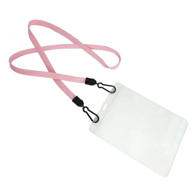 Pink Double Hook Lanyard 