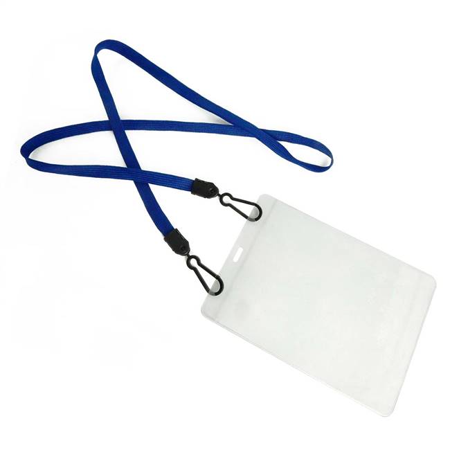  Royal Blue Double Hook Lanyard 