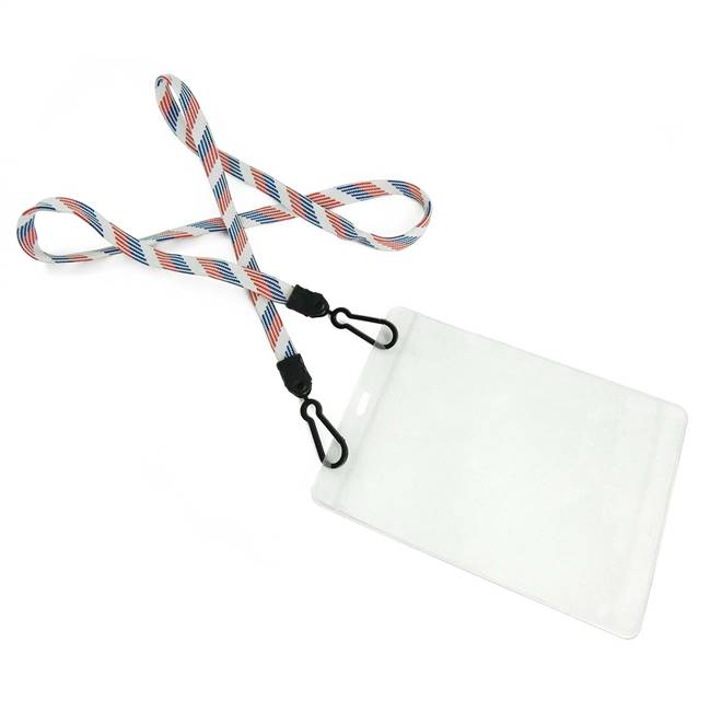  Patriotic Pattern Double Hook Lanyard 